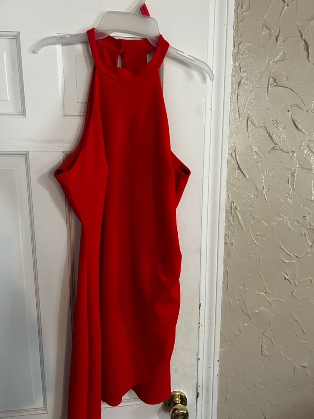 Lulu's Red Halter Mini Dress